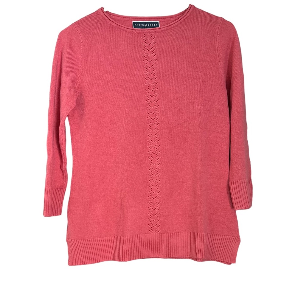Karen Scott | Pink Sweater | EUC | Size XS